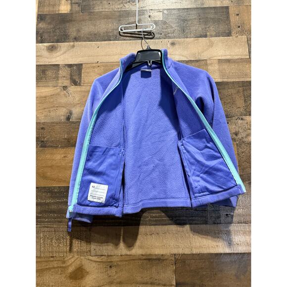 Columbia - Purple - Fleece Zip Up Jacket- Kids Size Medium - Picture 5 of 8